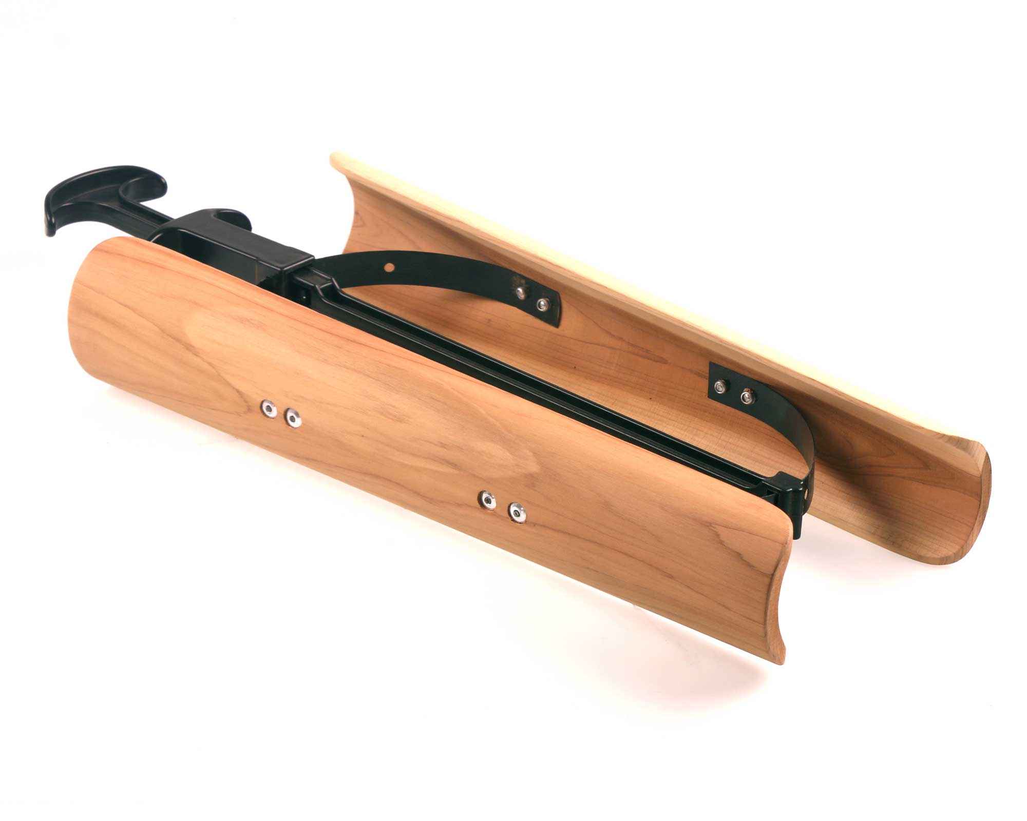 1 Pair Tall Cedar Wood Boot Shaper with Handle and Spring - Image 2