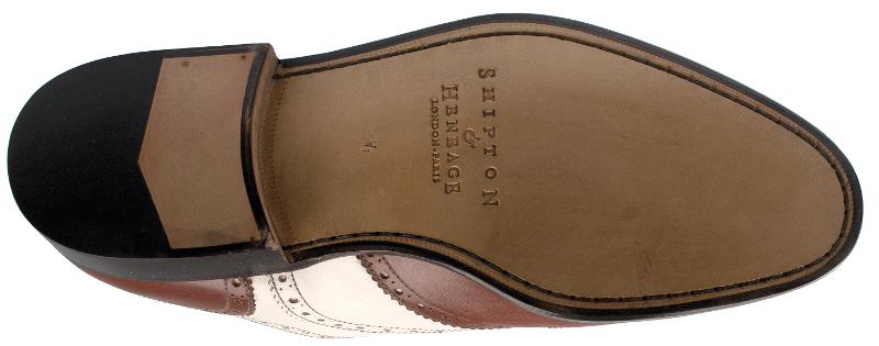 Astaire Dark Brown & White Two Tone Brogue - Image 2