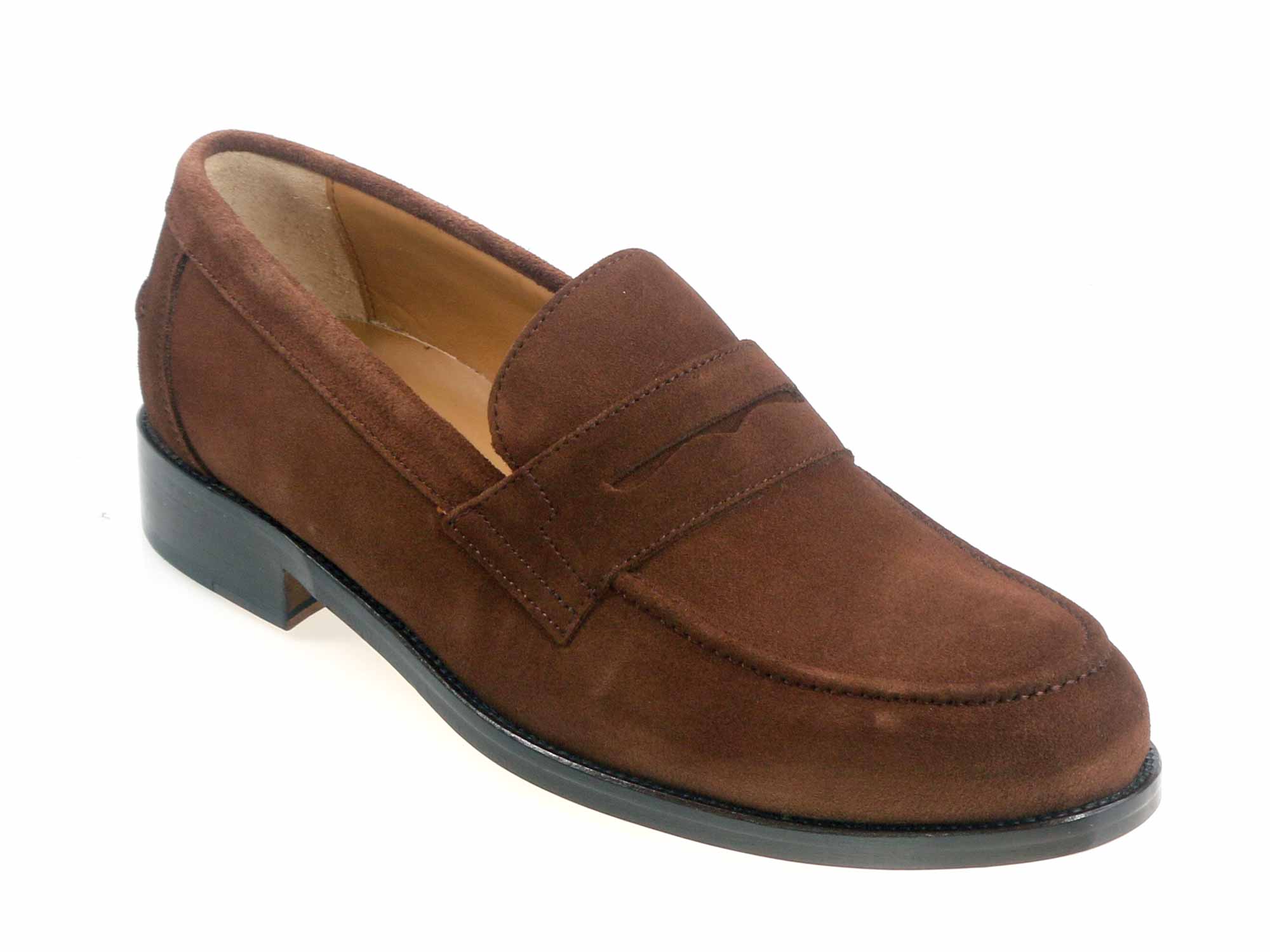 Avon Mens Autumn Brown Suede Calf Loafer