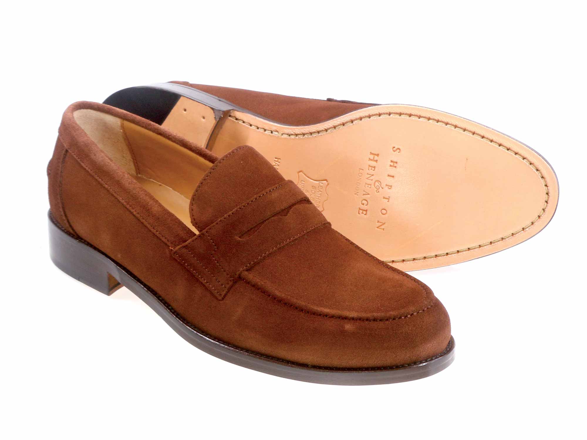 Avon Mens Autumn Brown Suede Calf Loafer - Image 2