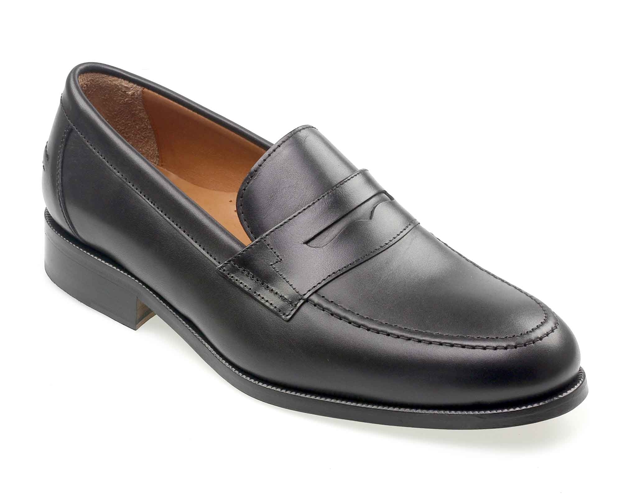 Axe WIDE Mens Black Calf English Loafer