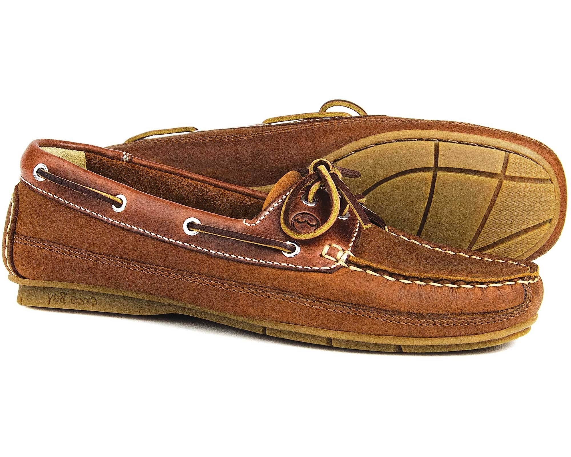 Bahamas Ladies Havana and Saddle Brown Deck Shoe