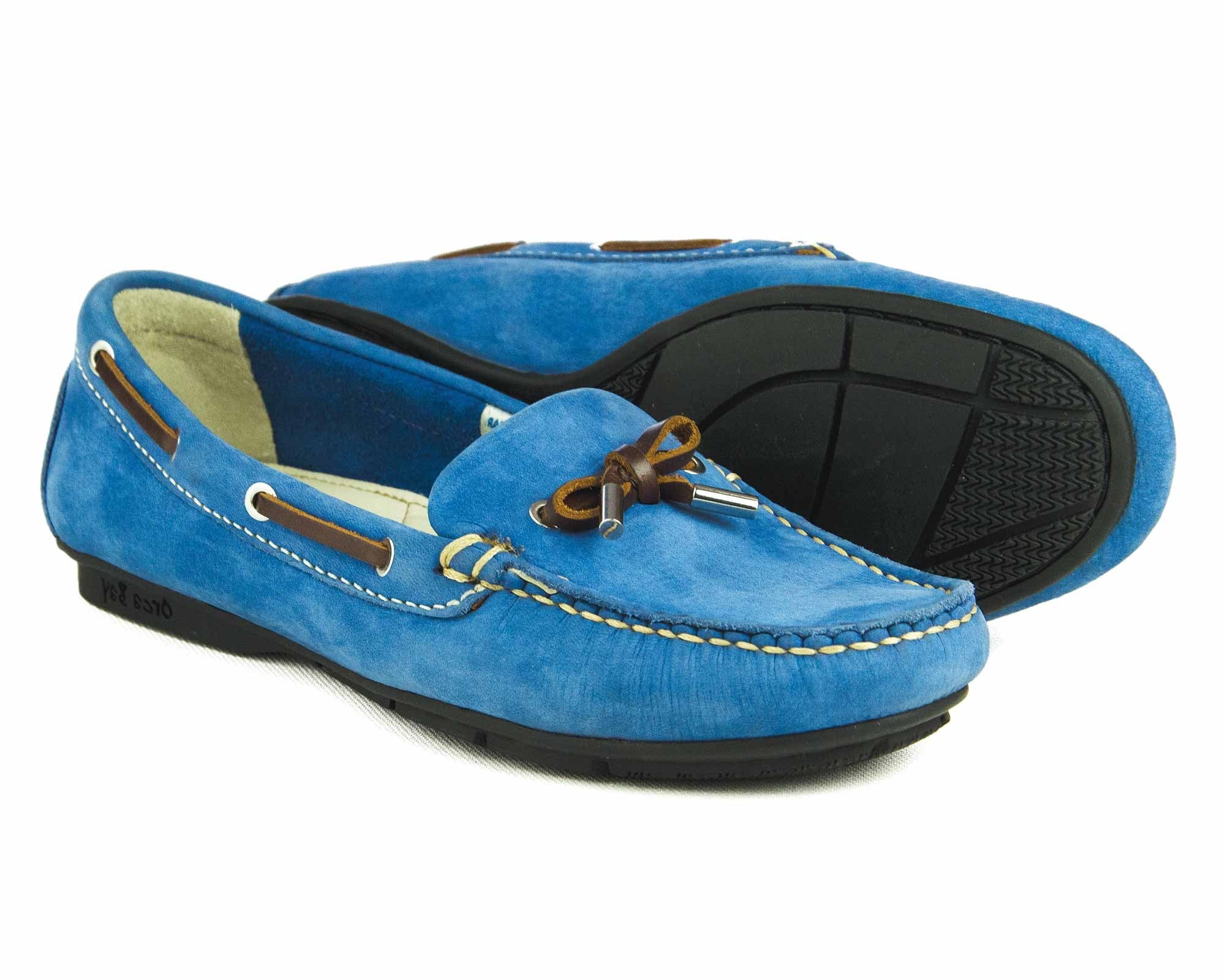 Ballena Ladies Powder Blue Driving Loafers