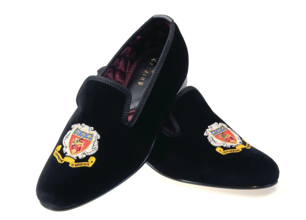 Commanderie de Bordeaux Club Velvet Slippers