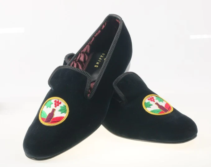 Barolo Club Velvet Slippers