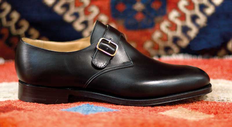 Bruton Black Calf Monk Shoe - Image 4