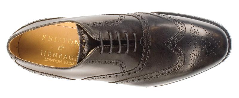 Bute Mens Black Calf Full Brogue - Image 3