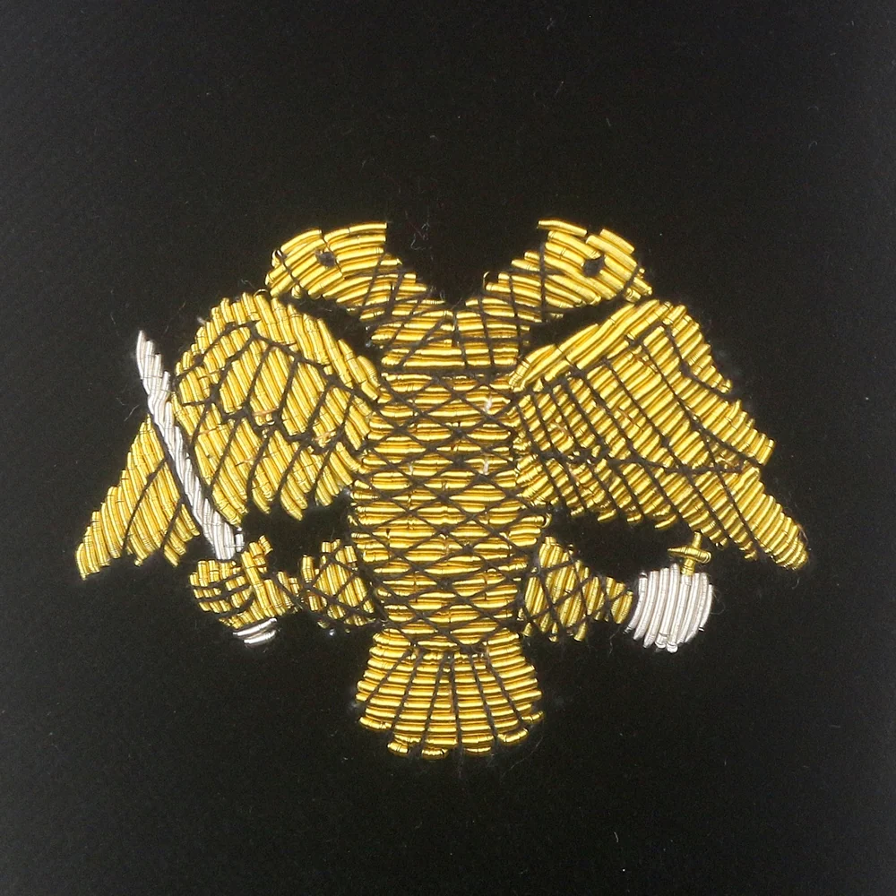 Byzantine Eagle Motif Embroidered Velvet Slipper - Image 2