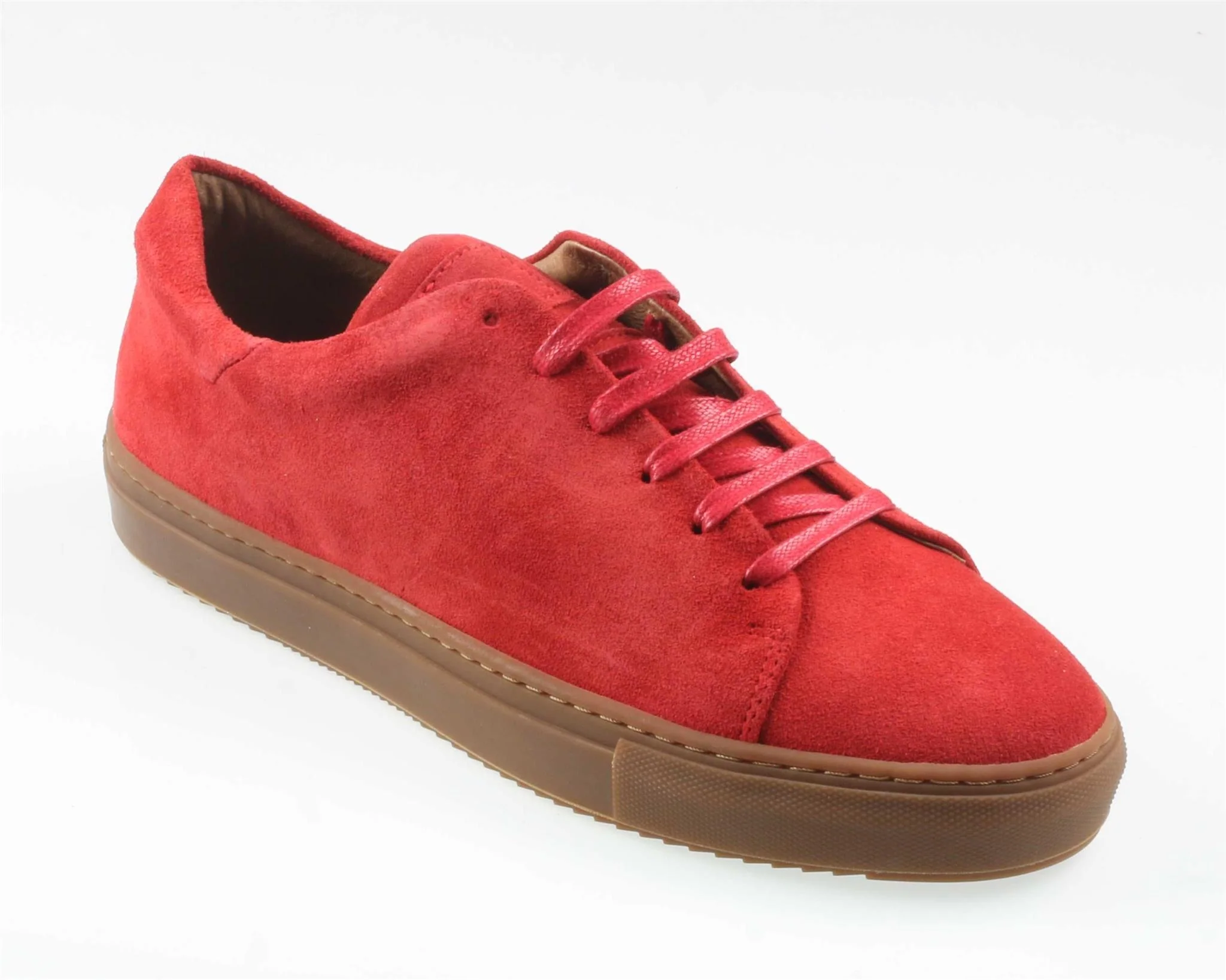 CALIFORNIA Mens Rosa Red Suede Sneakers