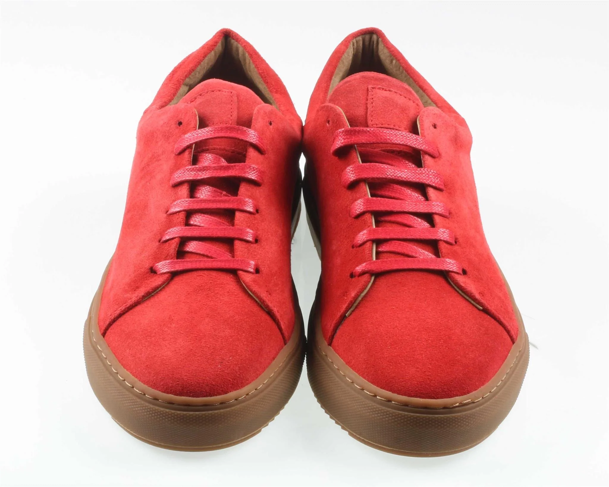 CALIFORNIA Mens Rosa Red Suede Sneakers - Image 3