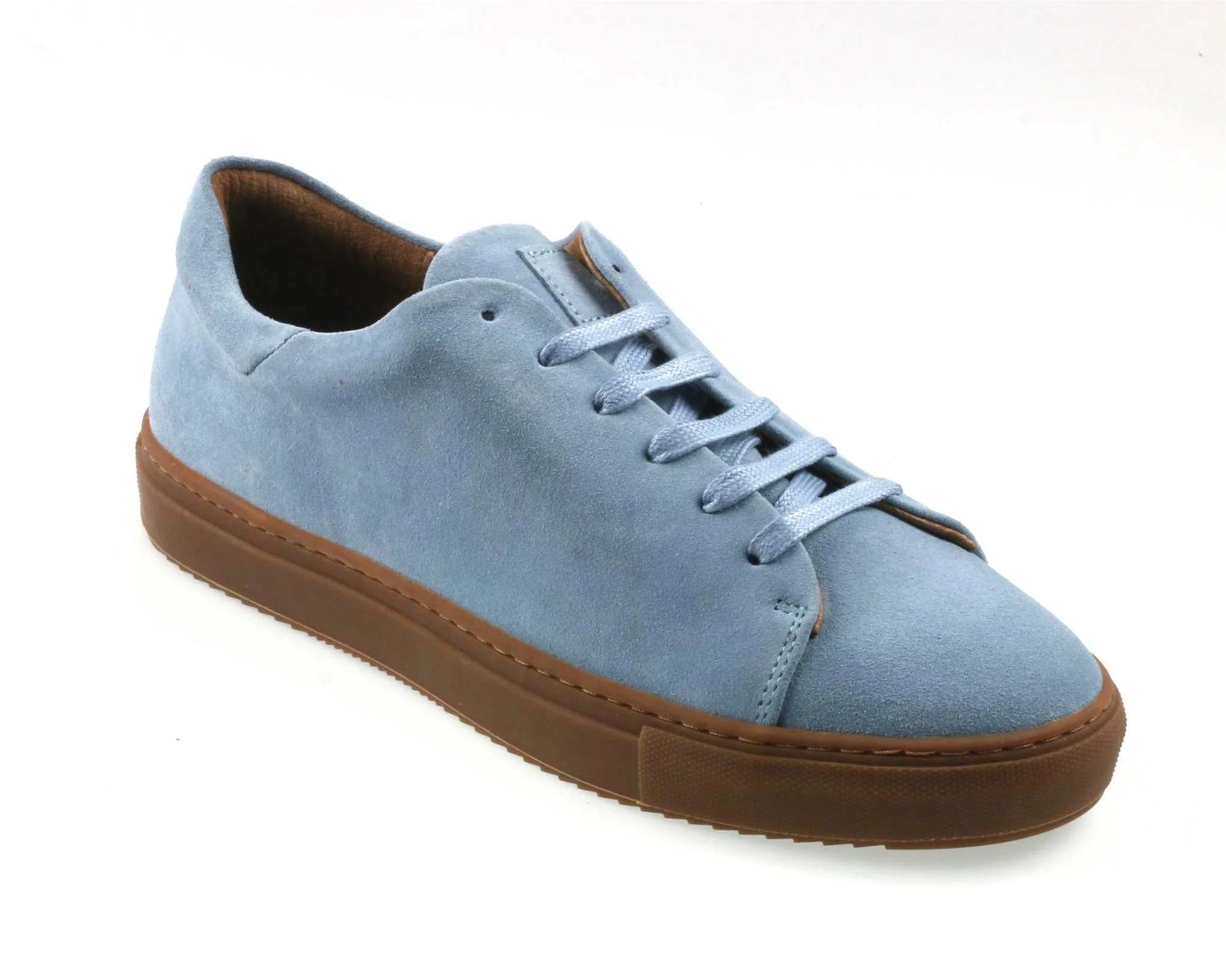 CALIFORNIA Mens Sky Blue Suede Sneakers