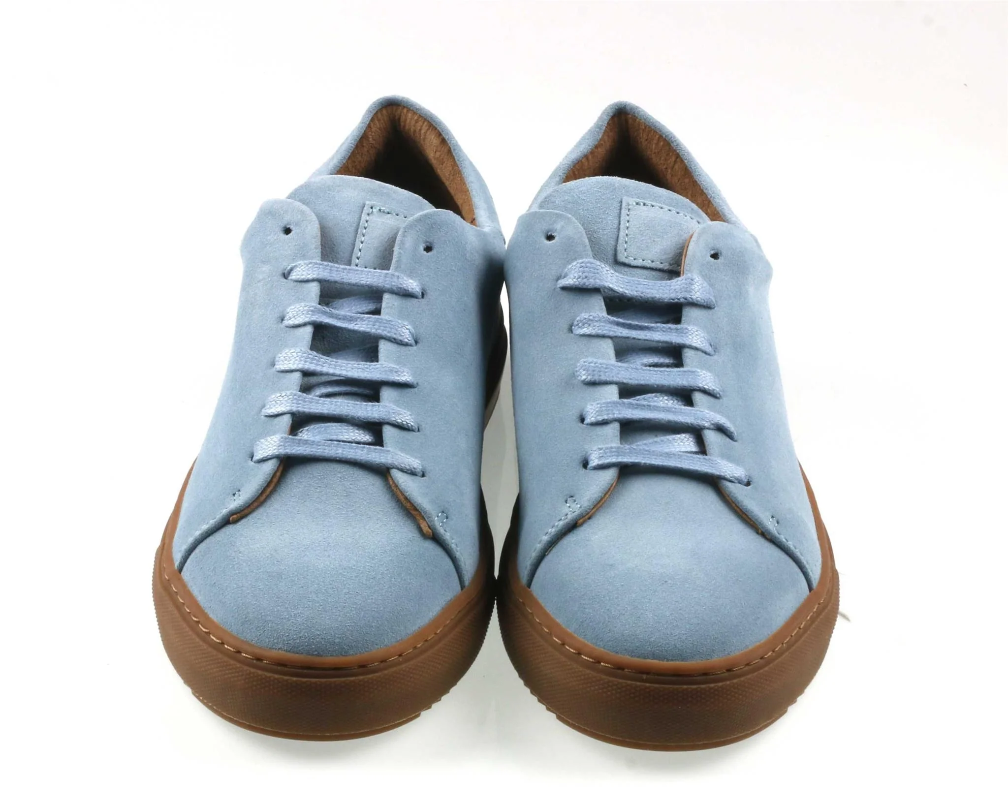 CALIFORNIA Mens Sky Blue Suede Sneakers - Image 3