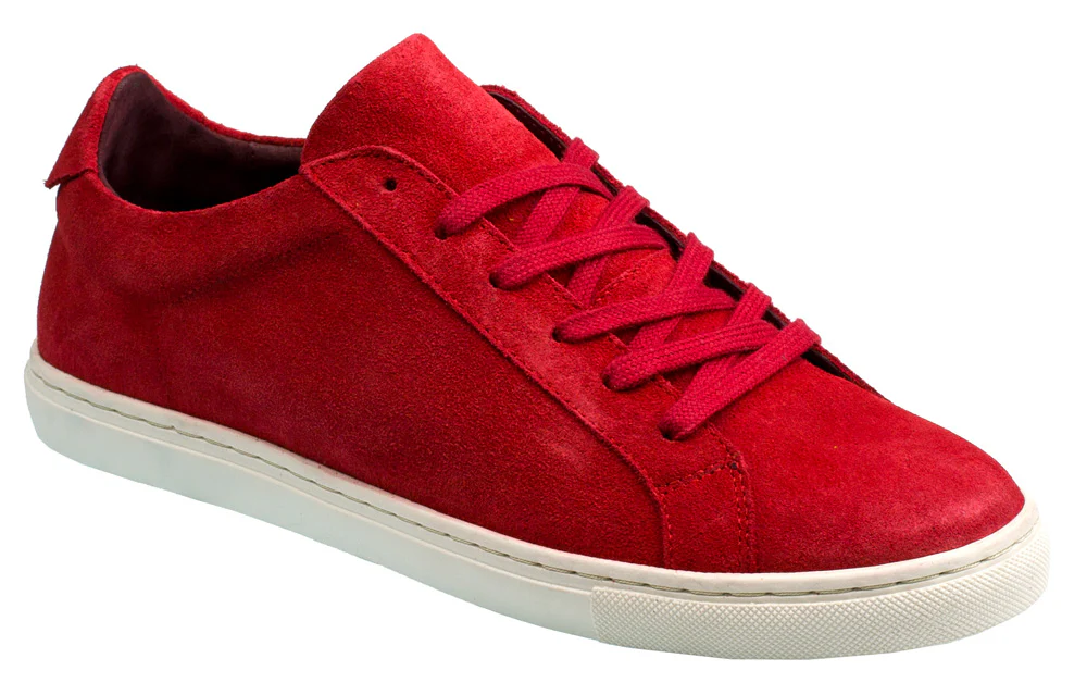 CARMEL Men's Red Suede Sneakers