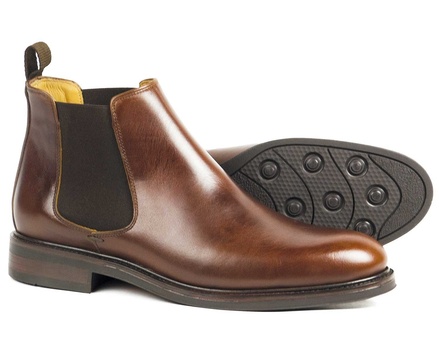 Chalfont Mens Brown Leather Chelsea Boot
