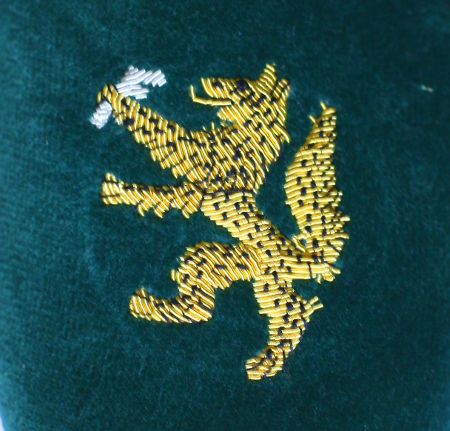 Club Society Motif Velvet Cushion - Image 21