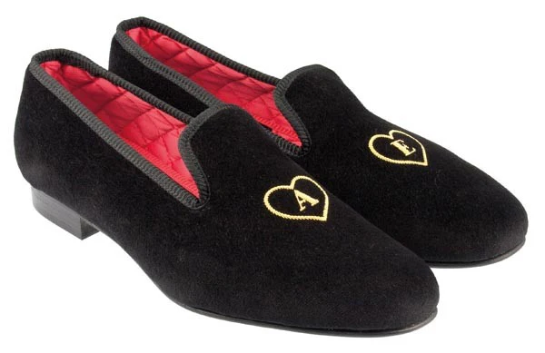 Bespoke Commemorative Velvet Slipper
