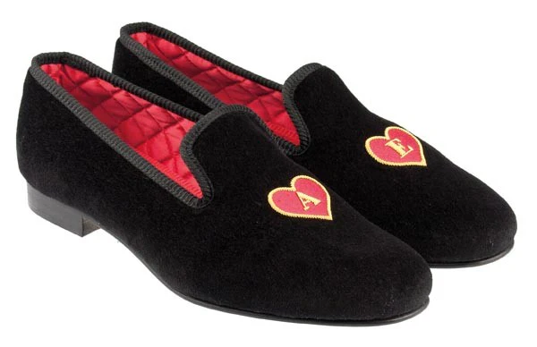 Bespoke Commemorative Velvet Slipper - Image 3