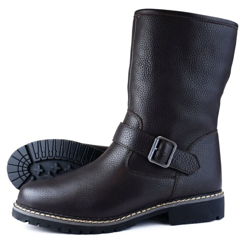 Coniston Ladies Brown Sheepskin Lined Winter Boots