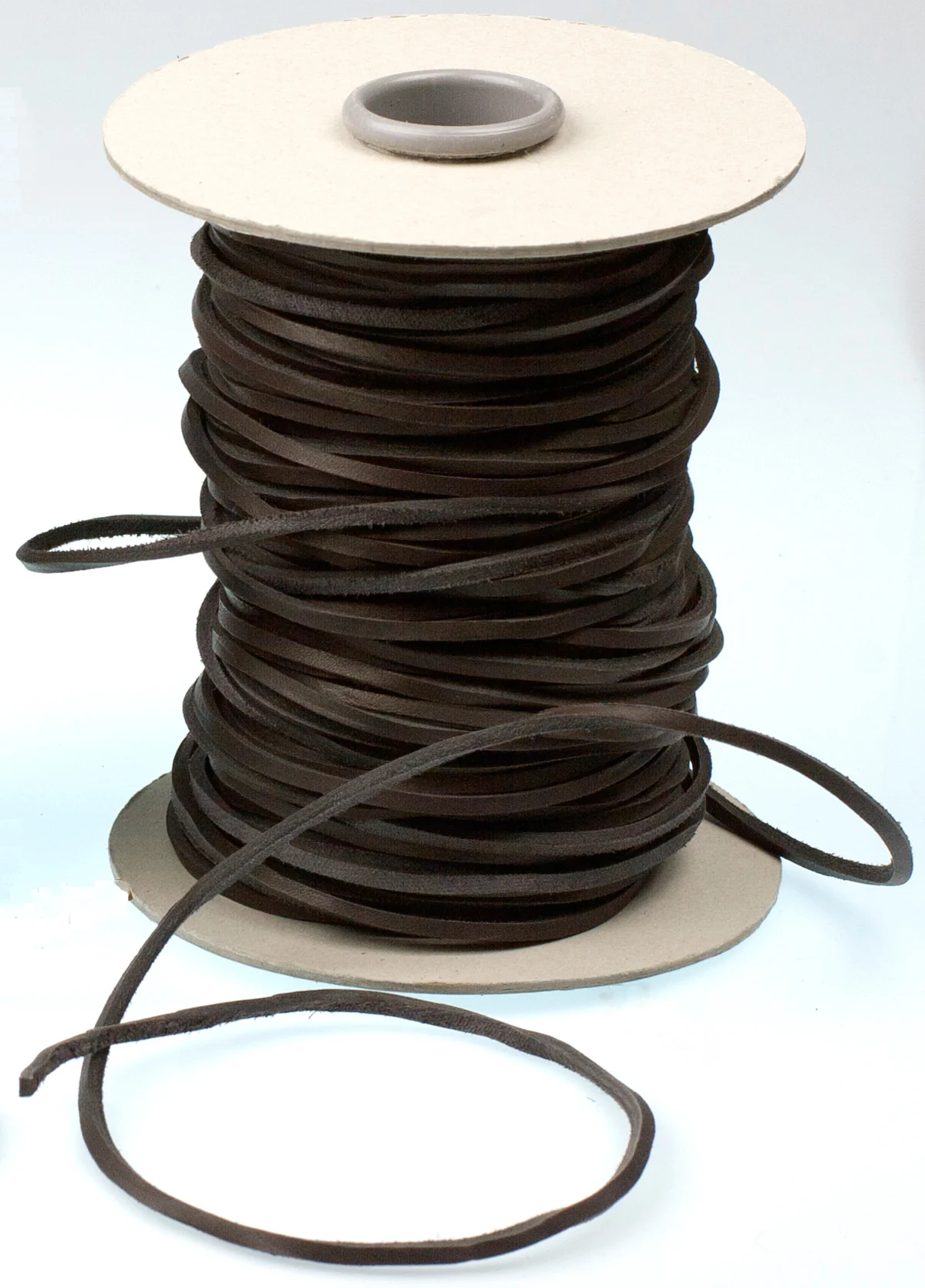 Dark Brown Leather Laces for Boots, Deck or Sailing Shoes