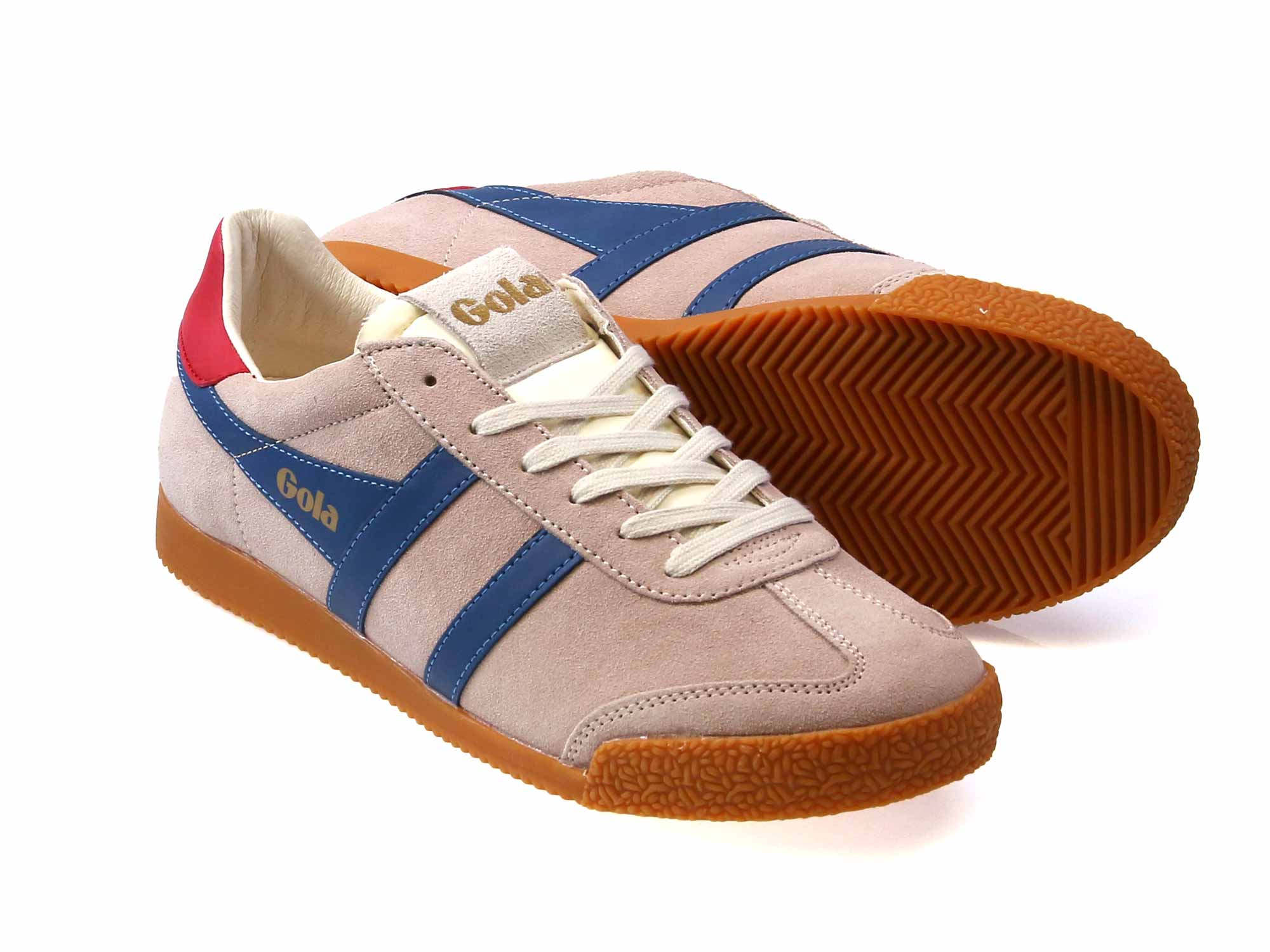 Elan Ladies Blossom Marine Suede Classic Trainers - Image 2