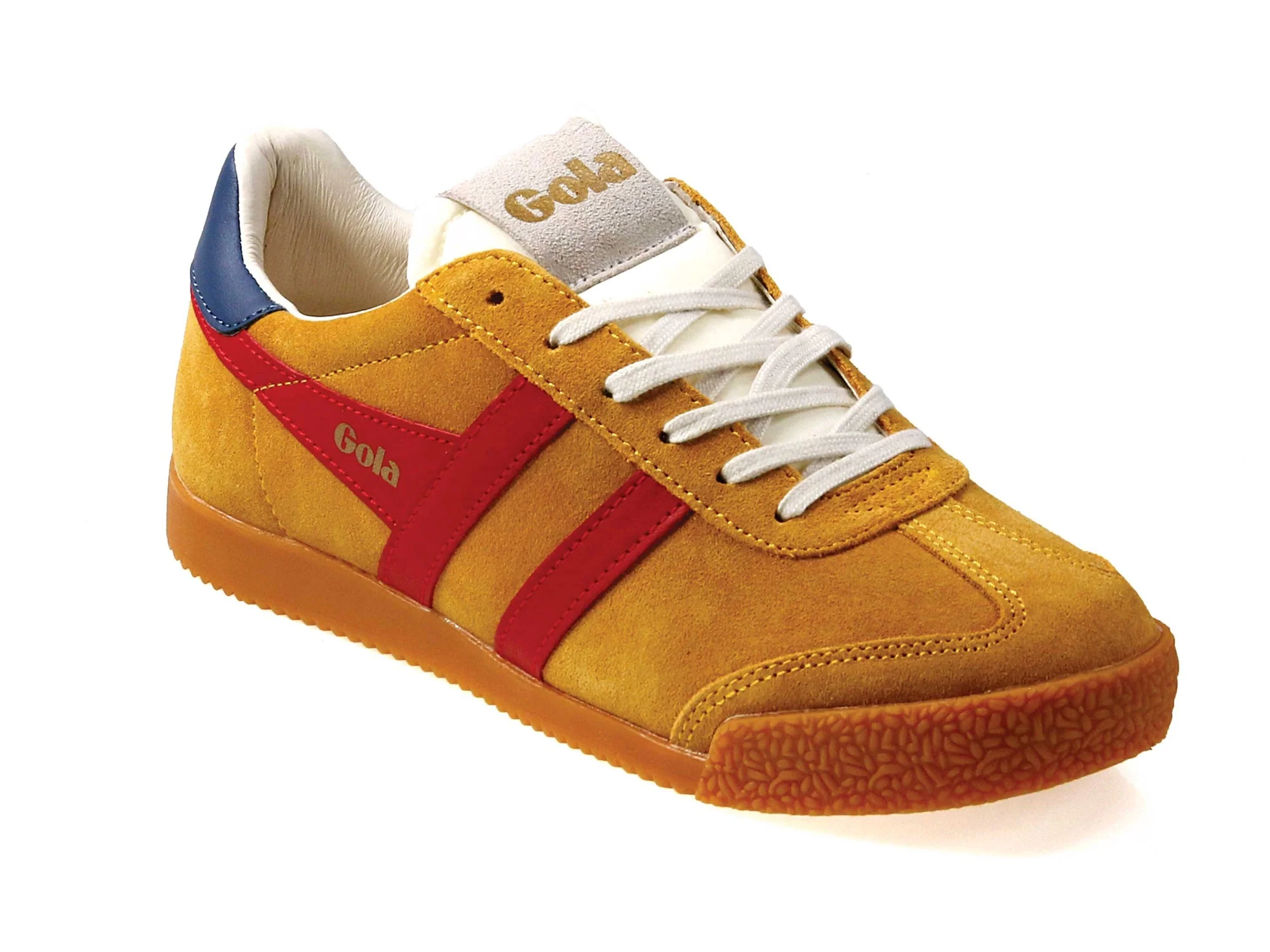 Elan Ladies Sun Deep Red Suede Classic Trainers