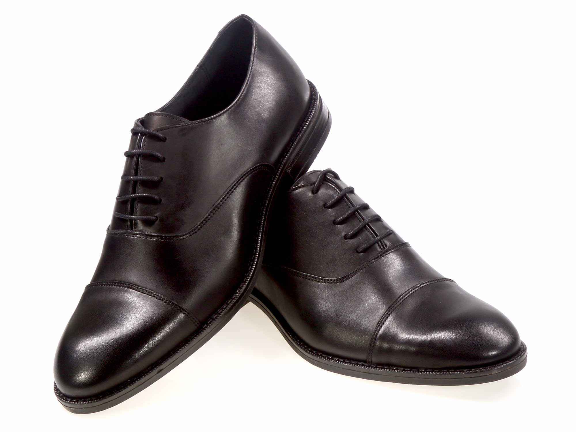 FALMOUTH Mens Black Calf Oxford Shoes - Image 3