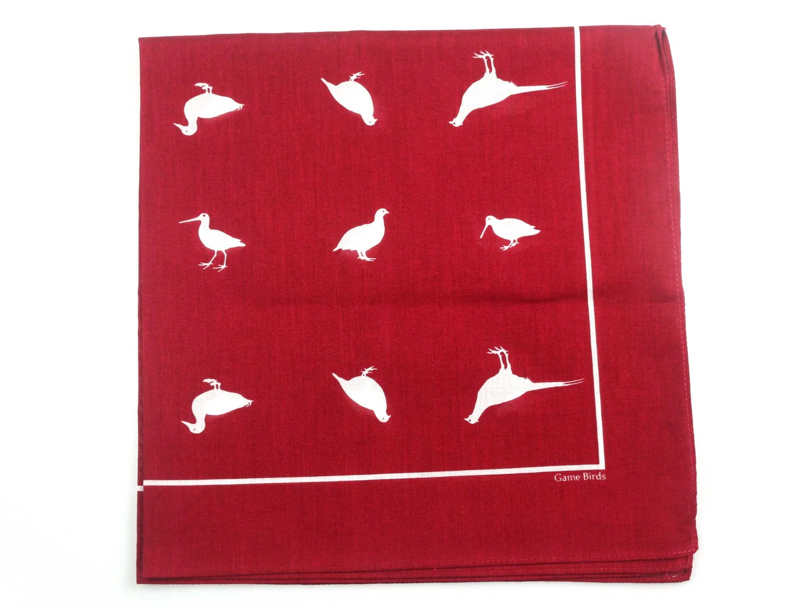 Game Bird Motif Giant Cotton Handkerchief - Image 3