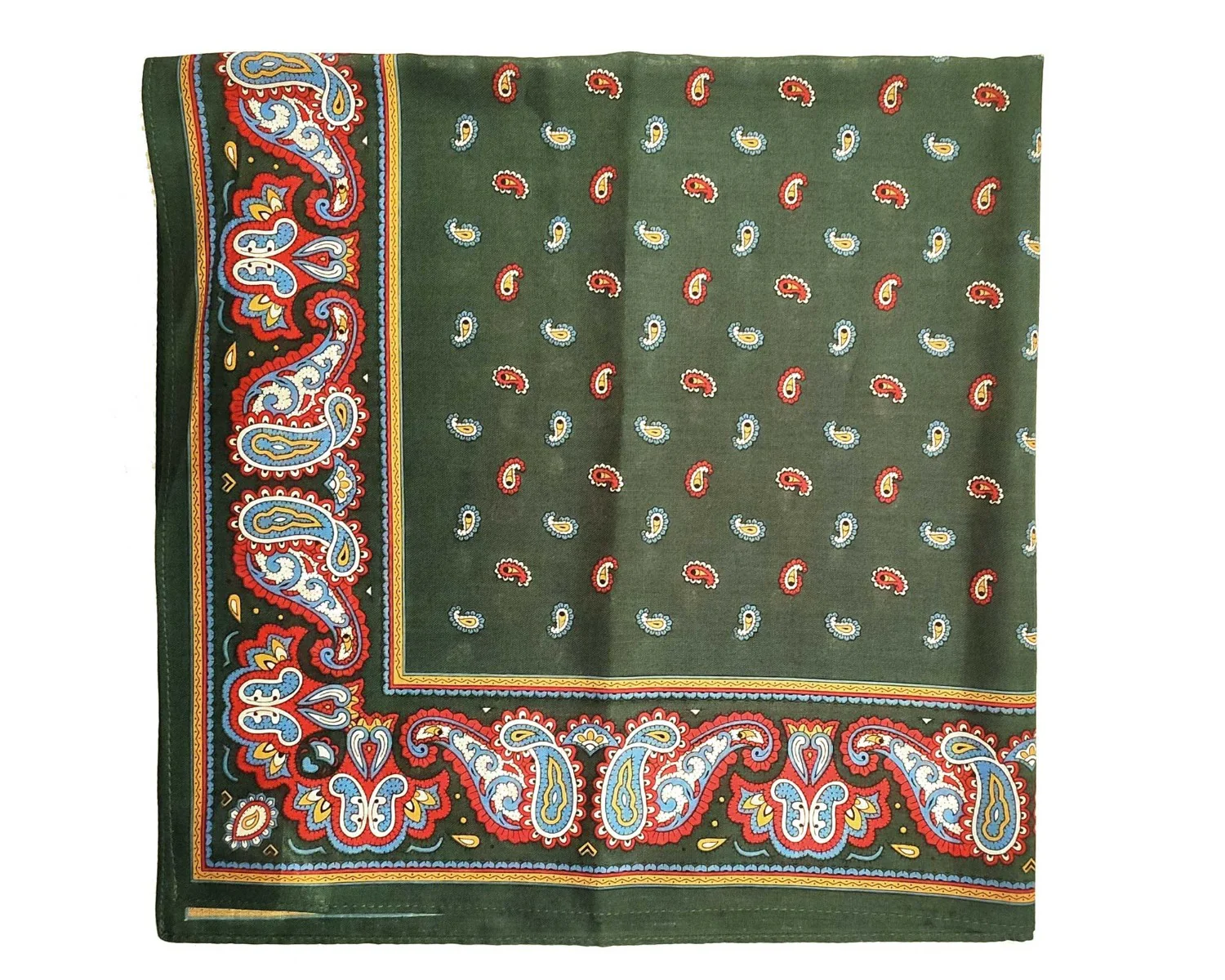 Giant Pine Paisley Cotton Handkerchief 21 inch - Image 4