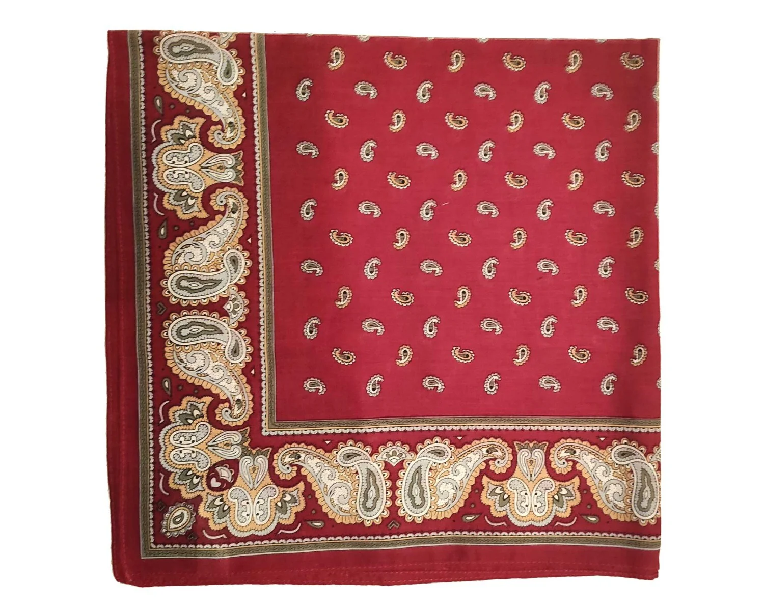 Giant Pine Paisley Cotton Handkerchief 21 inch - Image 5