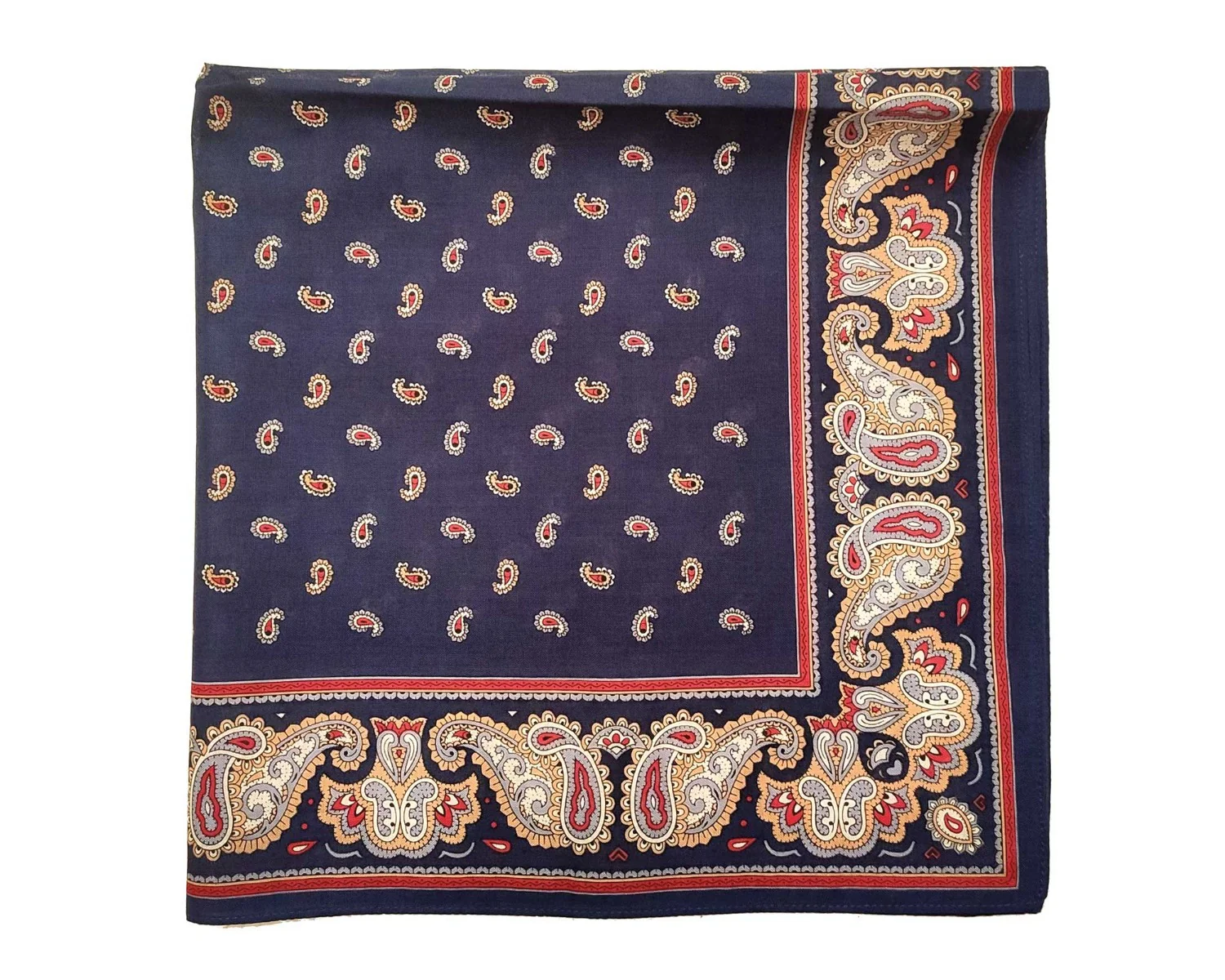Giant Pine Paisley Cotton Handkerchief 21 inch - Image 6