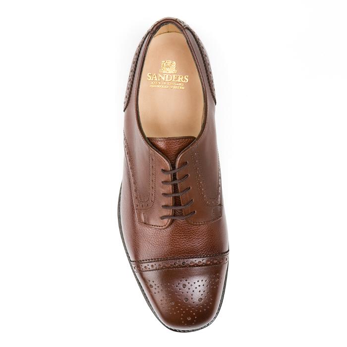 GUILDFORD Extra Wide H Fitting Brown Half Brogue Gibson - Image 3