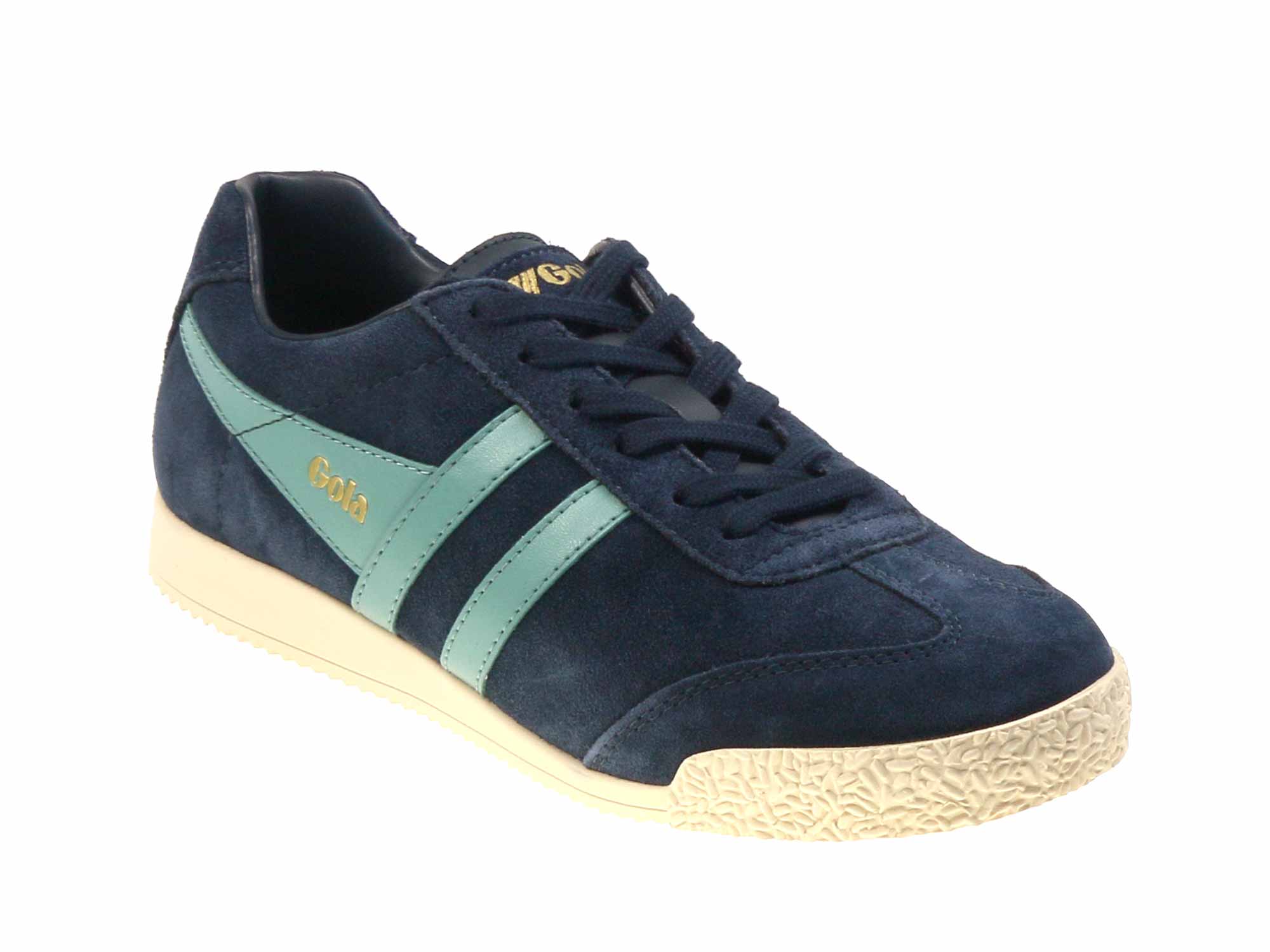 Harrier Ladies Navy Sea Mist Suede Classic Trainers