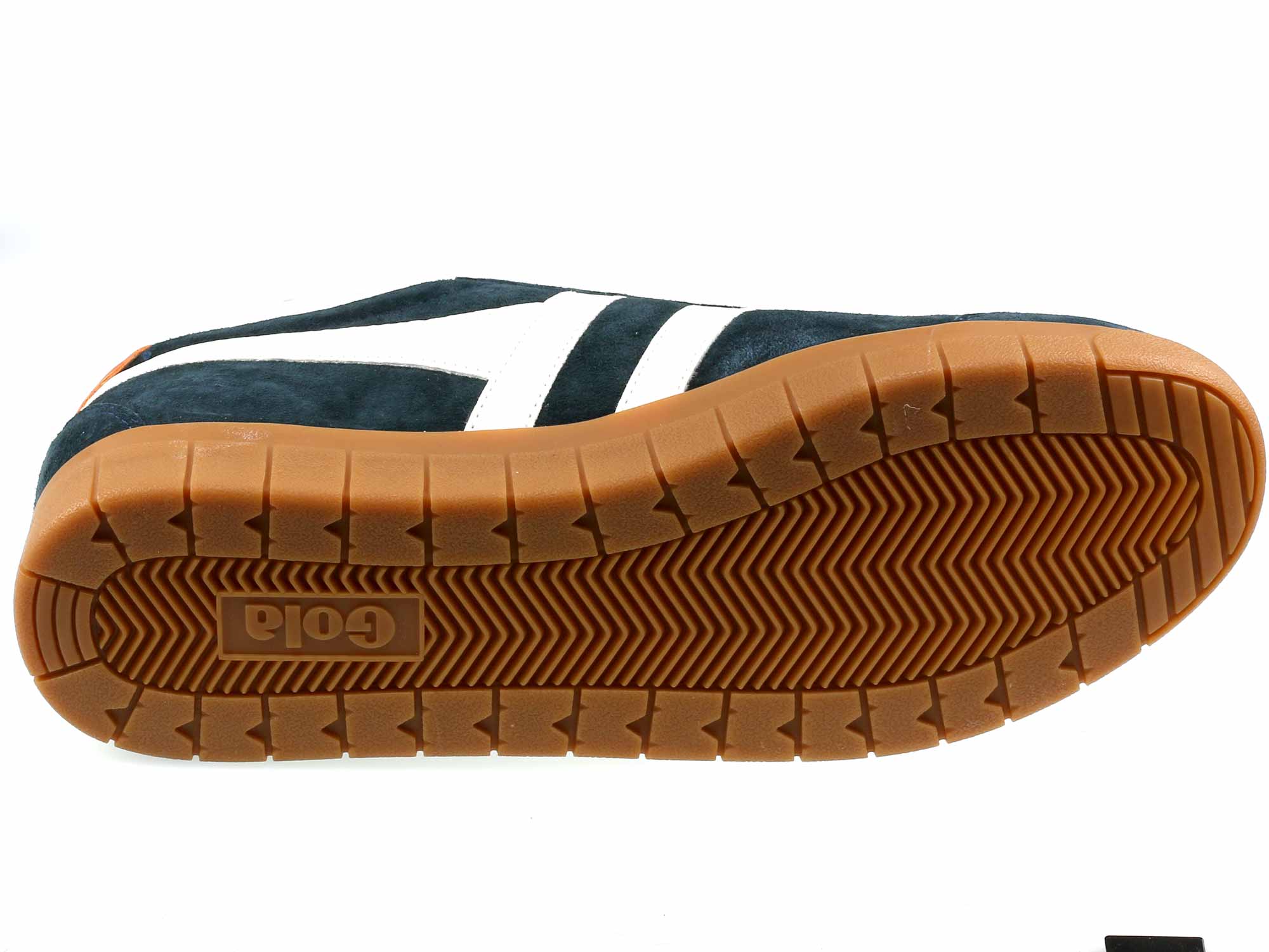 Hurricane Mens Navy White Suede Classic Trainers - Image 3