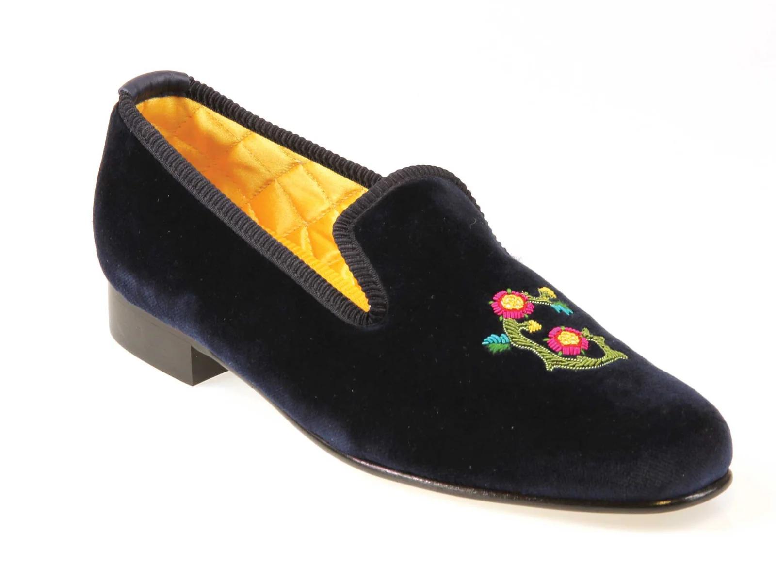 Initialled Monogrammed Velvet Slipper - Image 12