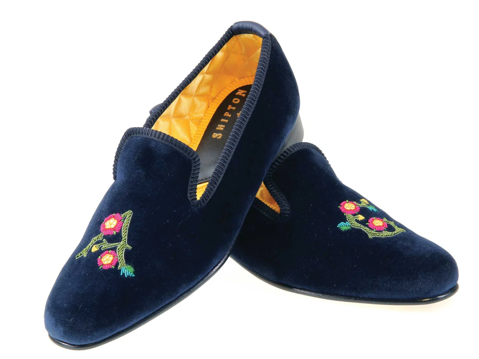 Initialled Monogrammed Velvet Slipper - Image 13