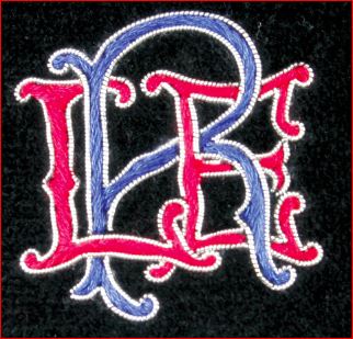 Initialled Monogrammed Velvet Slipper - Image 15