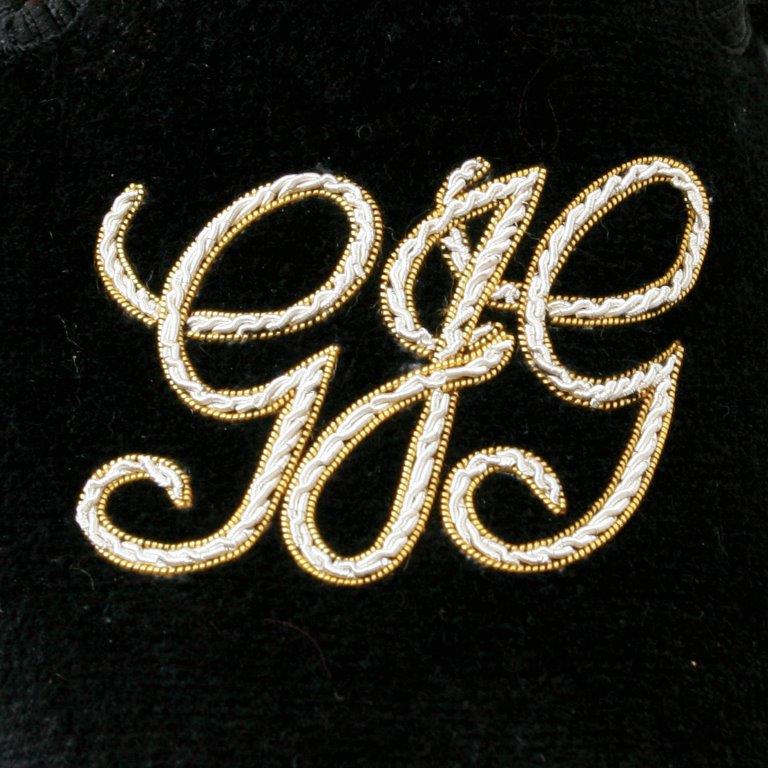 Initialled Monogrammed Velvet Slipper - Image 22