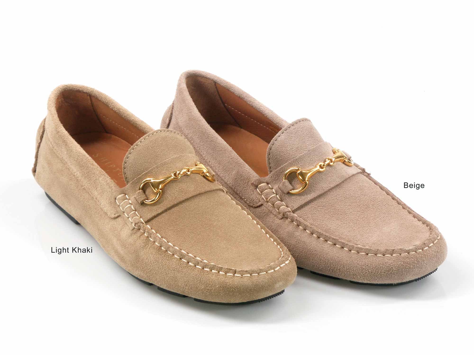 ISOLA Mens Beige Suede Driving Shoe - Image 3