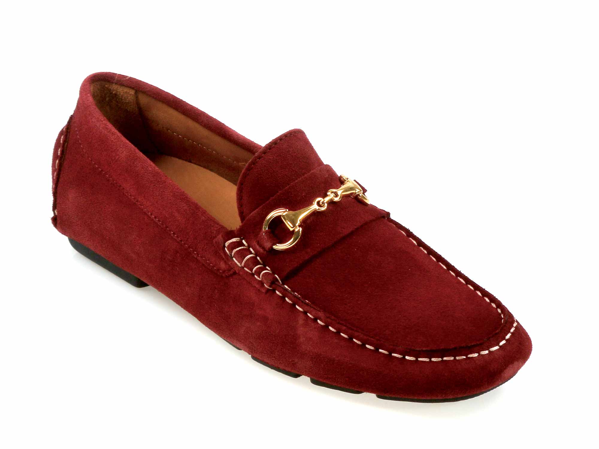 ISOLA Mens Bordeaux Suede Driving Shoe