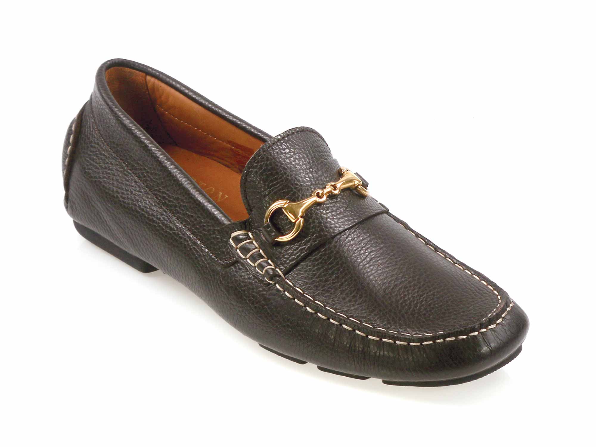 ISOLA Mens Brown Grain Leather Driving Shoe