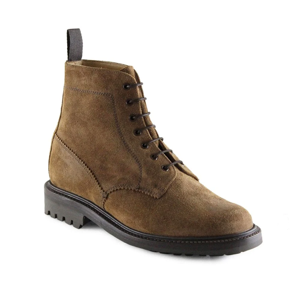 Kelso Mens Brown Waxy Suede Derby Boot