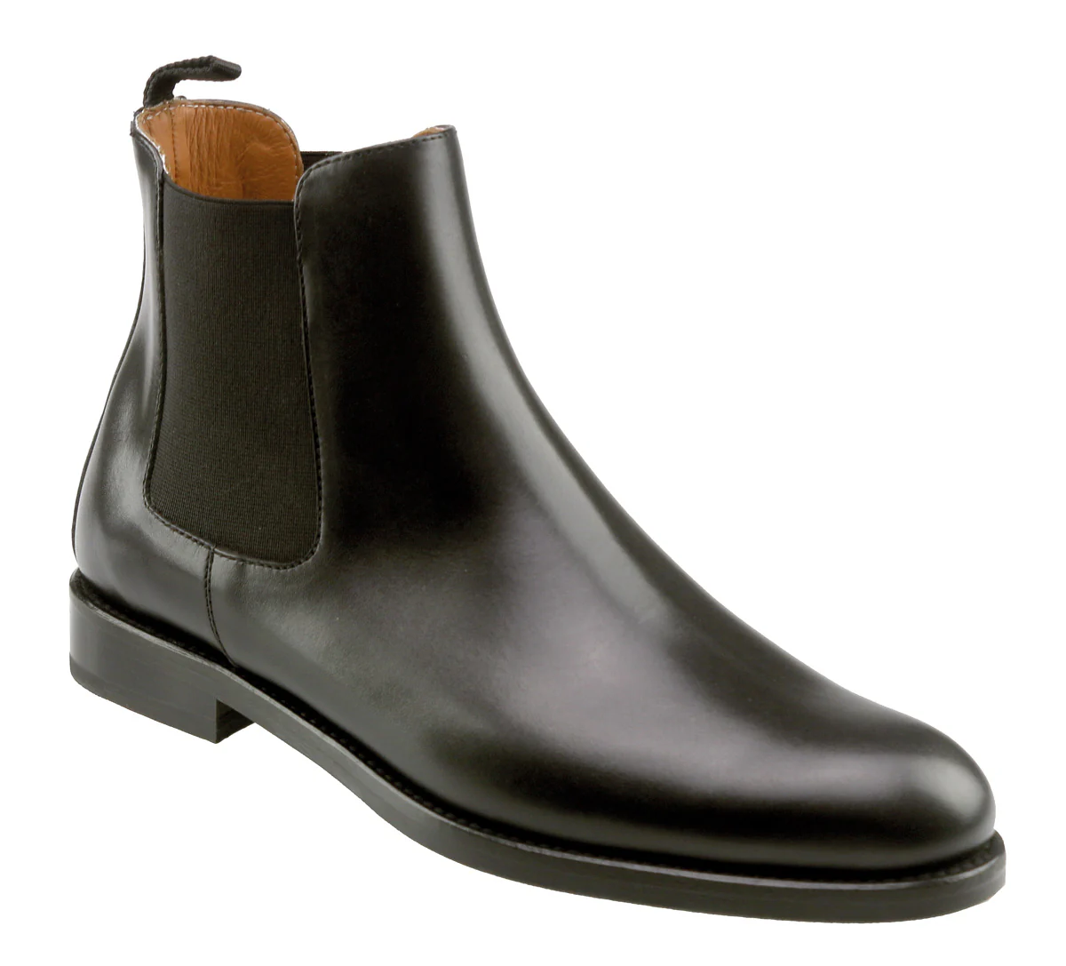 Ladies Black Leather Chelsea Boot