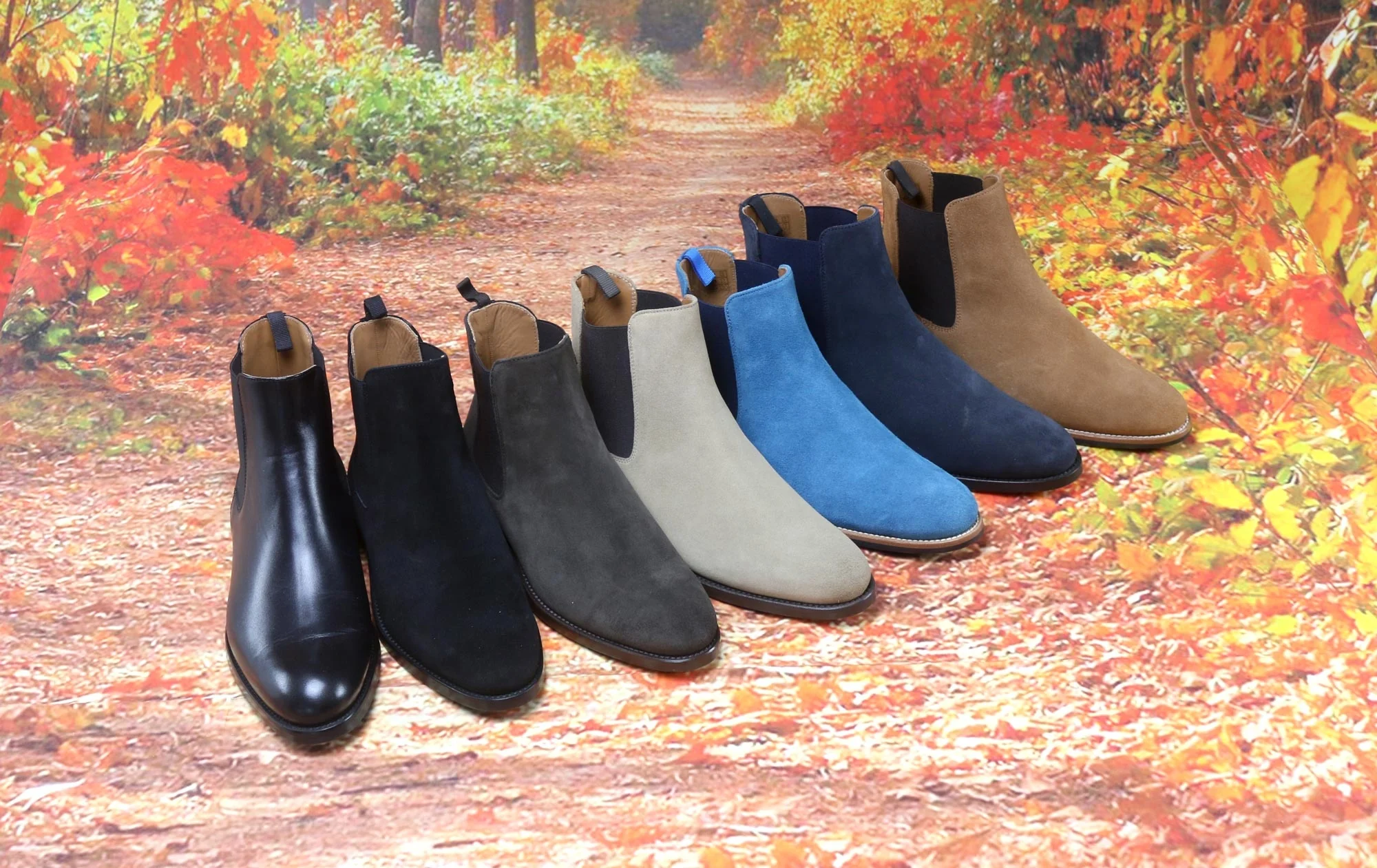 Ladies Black Leather Chelsea Boot - Image 3