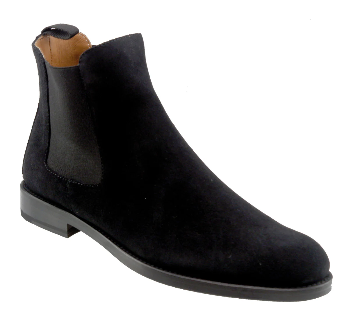 Ladies Black Suede Chelsea Boot