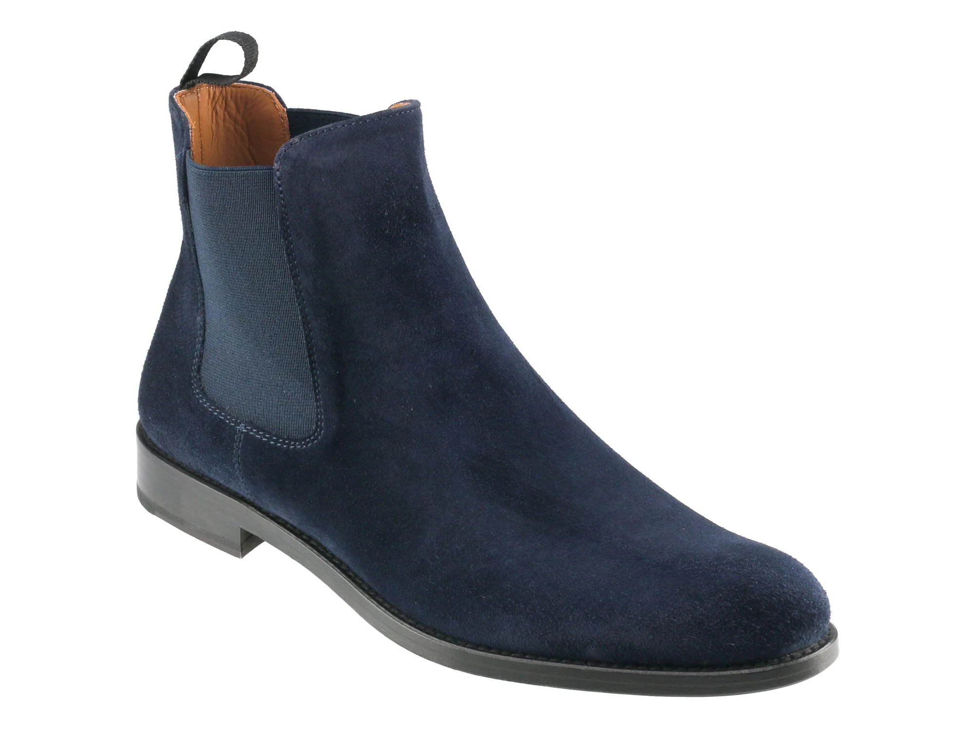 Ladies Navy Suede Chelsea Boot