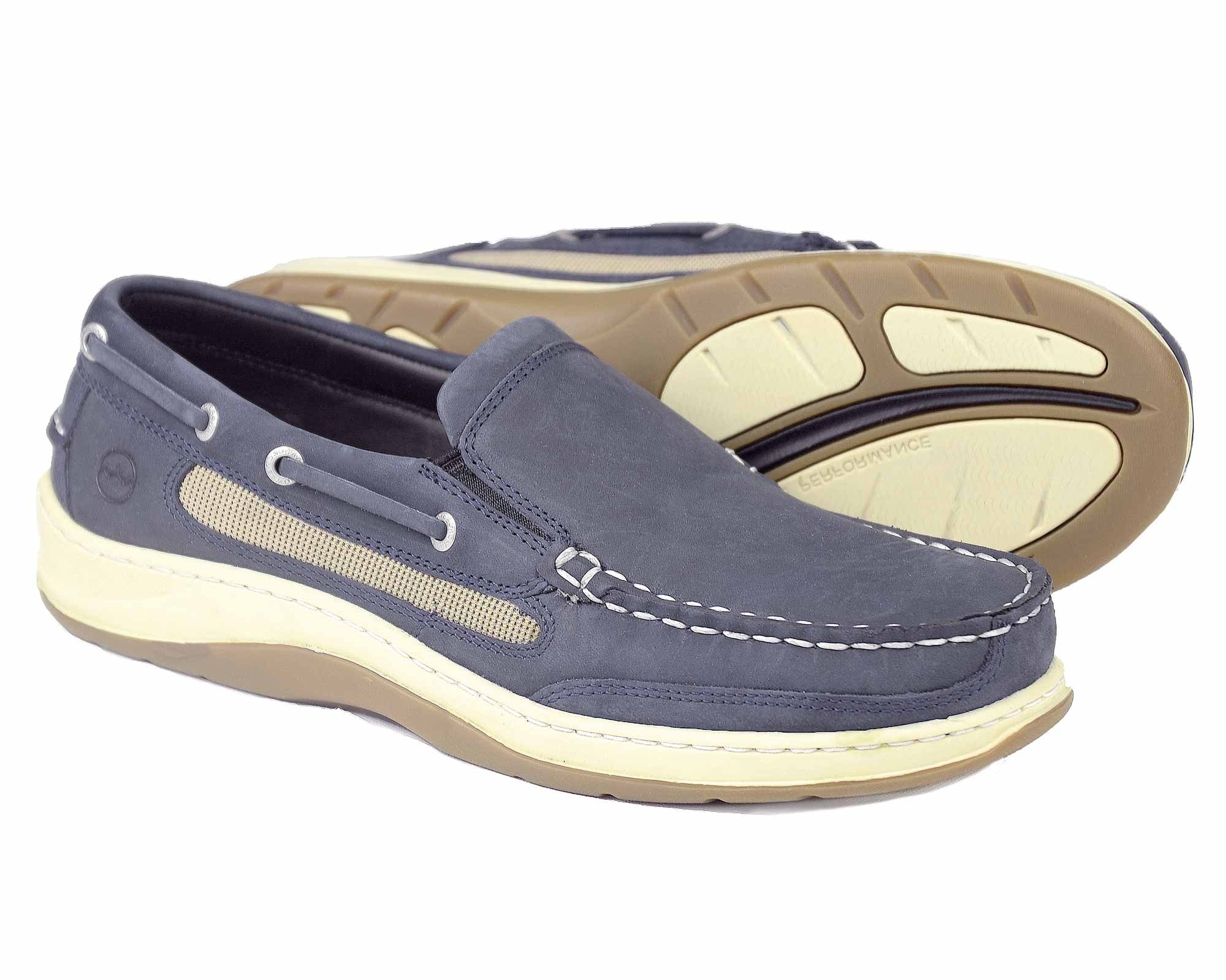 Largs Mens Navy Nubuck Deck Shoe