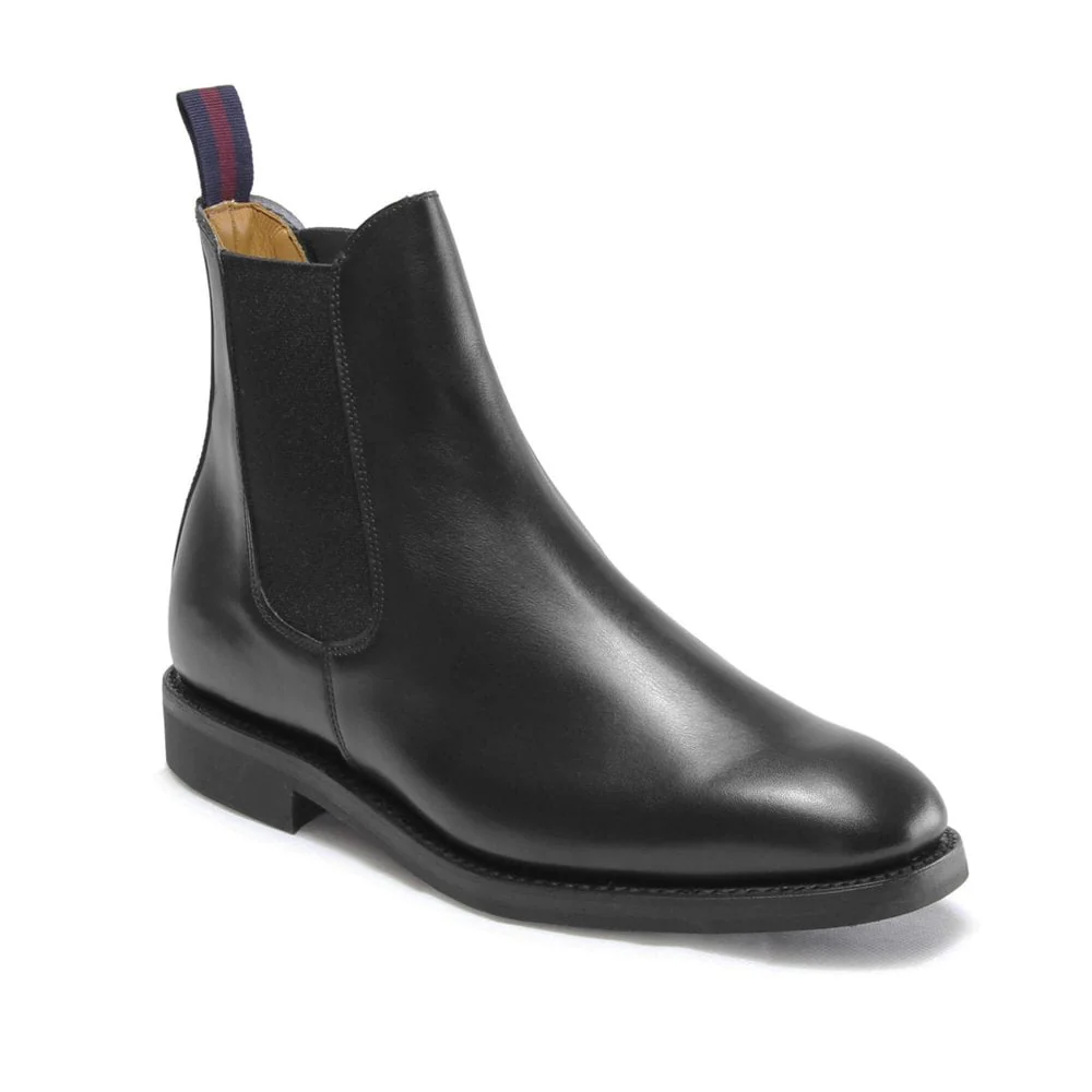 Liam Mens Black Calf Chelsea Boot