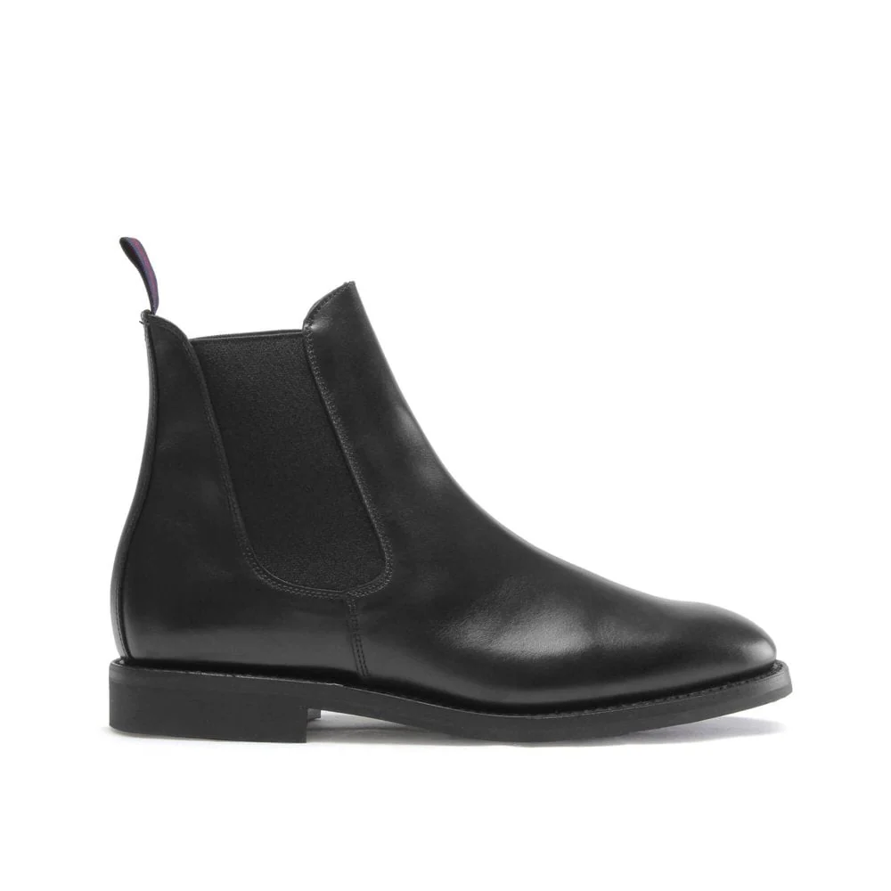 Liam Mens Black Calf Chelsea Boot - Image 3
