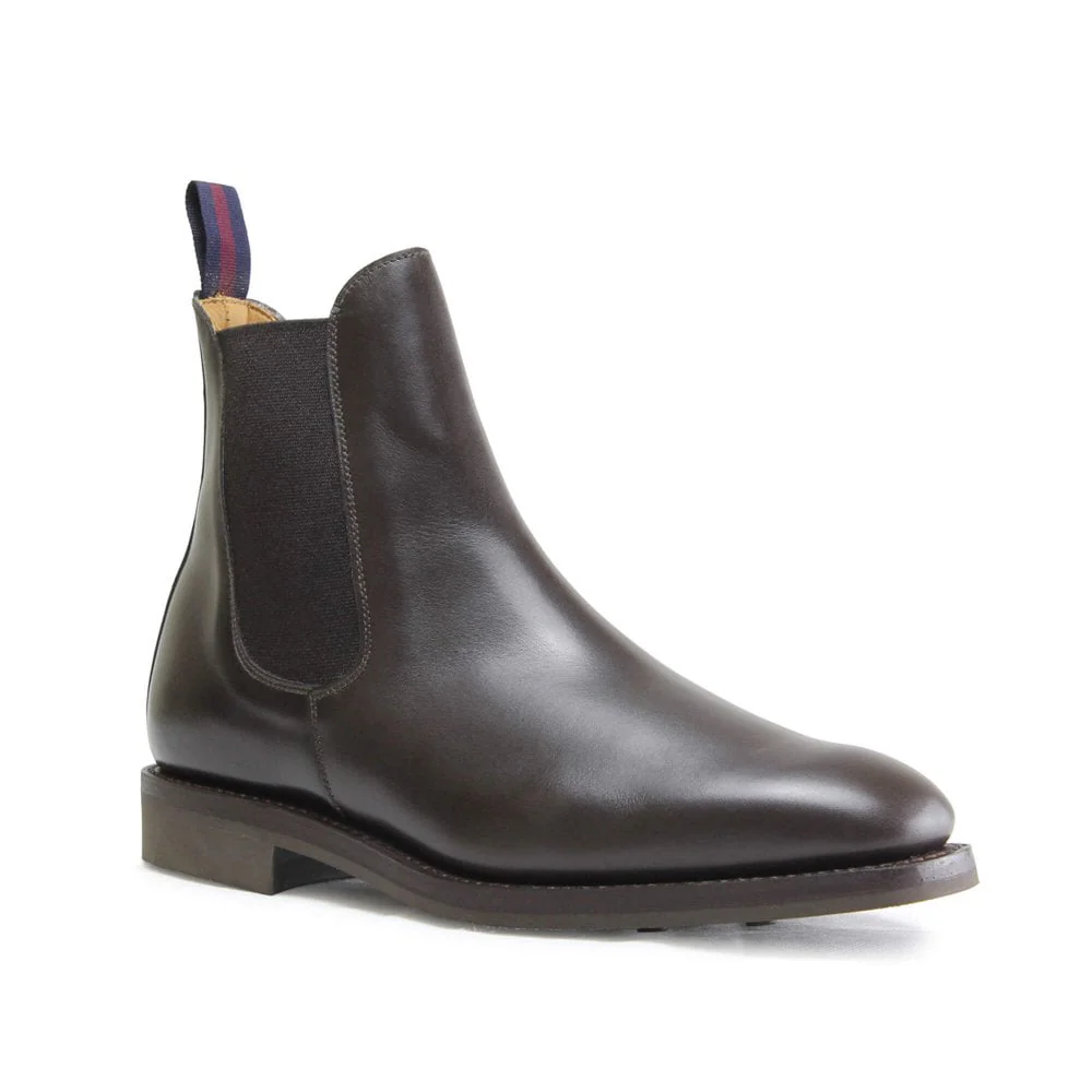 Liam Mens Dark Brown Calf Chelsea Boot - Image 2