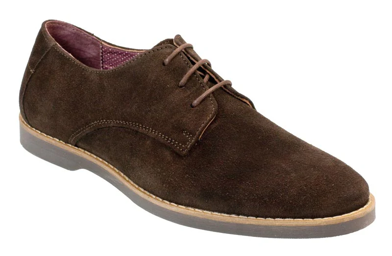 LIPARI - Mens Chocolate Suede Summer Derby